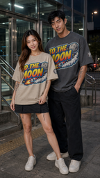 The Heavy Tee — TO THE MOON | 240GSM Boxy | REKTWEAR