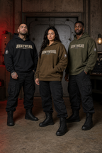 T4 Holder Series Hoodie — DOGE Morale Division: Much Better Together | H3 440GSM Sun-Faded Oversized | REKTWEAR