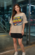 The Heavy Tee — TO THE MOON | 240GSM Boxy | REKTWEAR