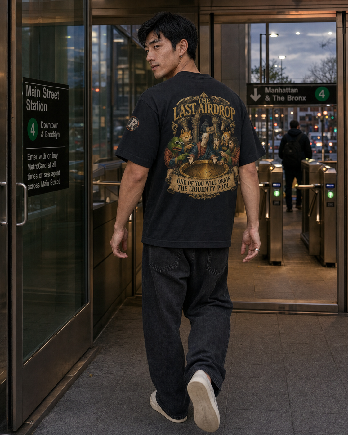 The Heavy Tee — The Last Airdrop | 240GSM Boxy | REKTWEAR