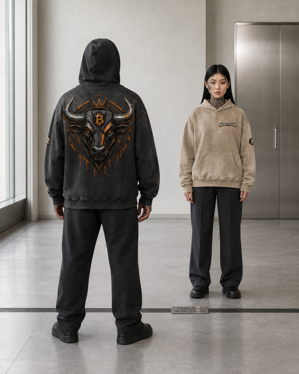 T3 Holder Series Hoodie — PermaBULL: Conviction Remains BTC | H2 400GSM Sun-Faded Oversized/Tapered | REKTWEAR