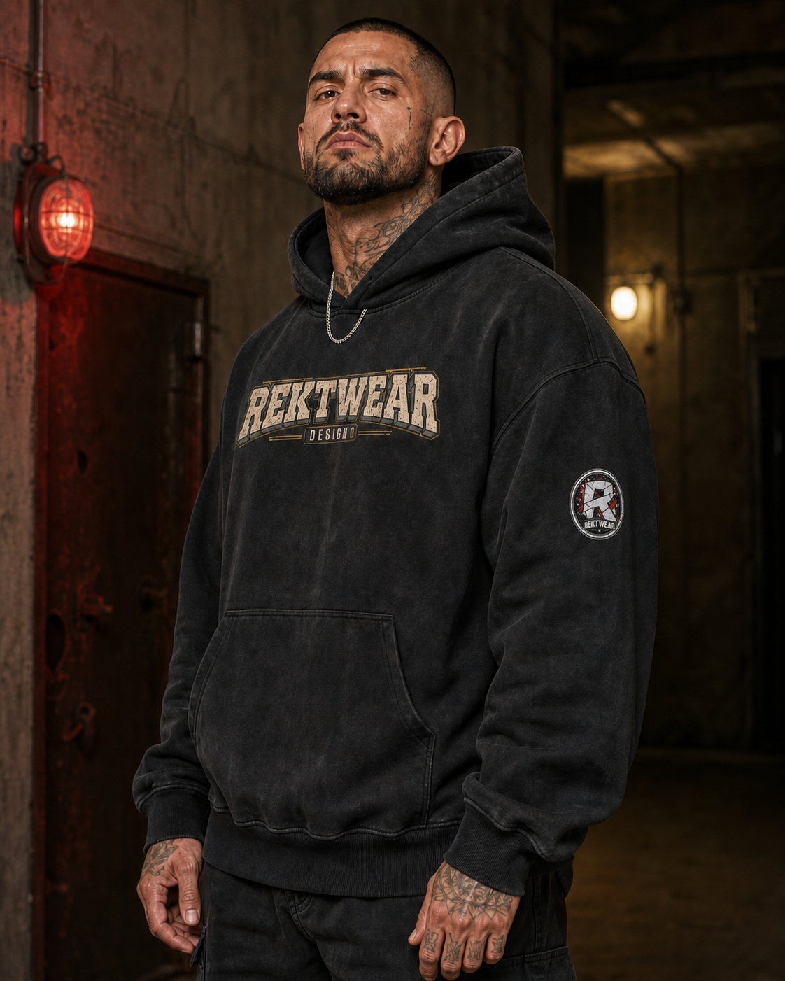 T4 Holder Series Hoodie — DOGE Morale Division: Much Better Together | H3 440GSM Sun-Faded Oversized | REKTWEAR