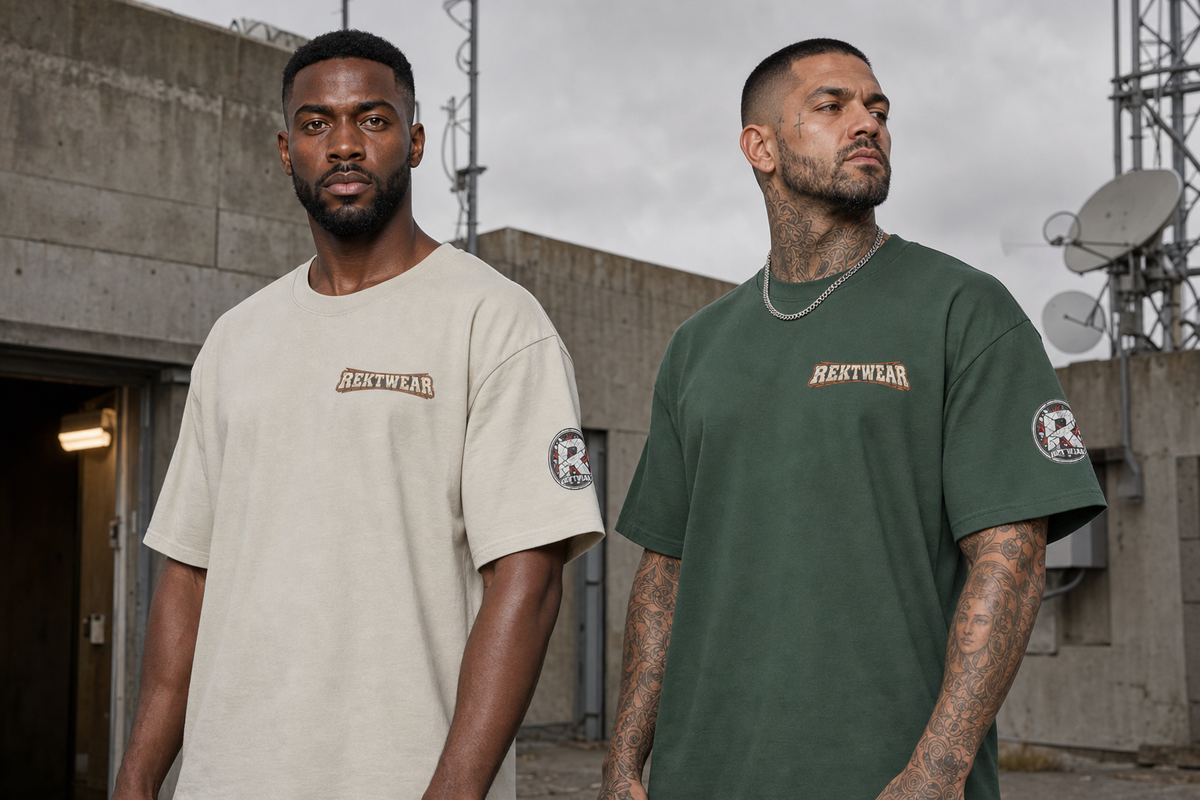 T4 Holder Series Tee — Privacy Division: Field Issue ZEC | T4 425GSM Oversized | REKTWEAR