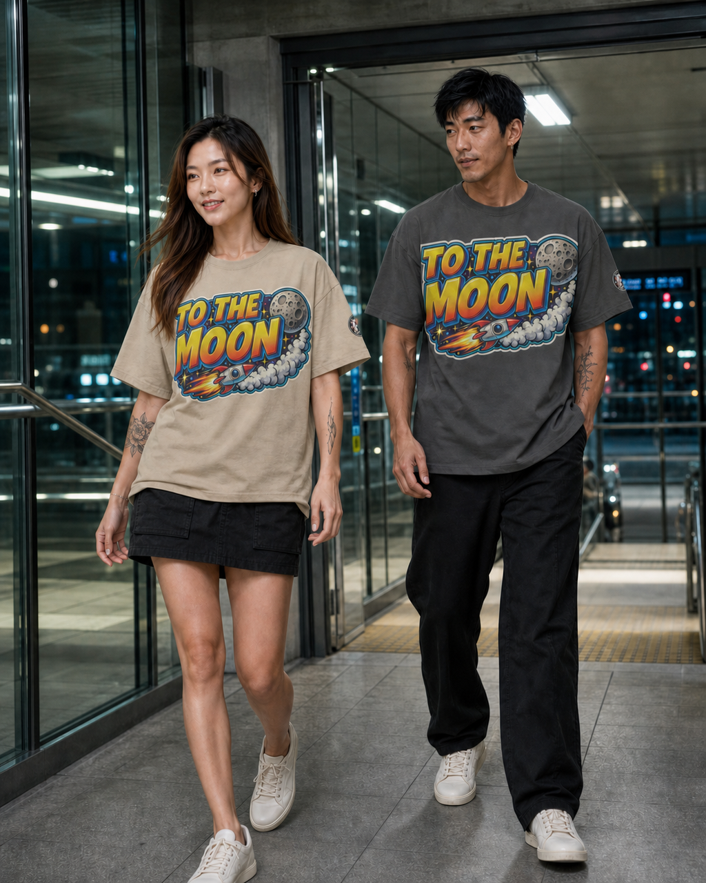 The Heavy Tee — TO THE MOON | 240GSM Boxy | REKTWEAR