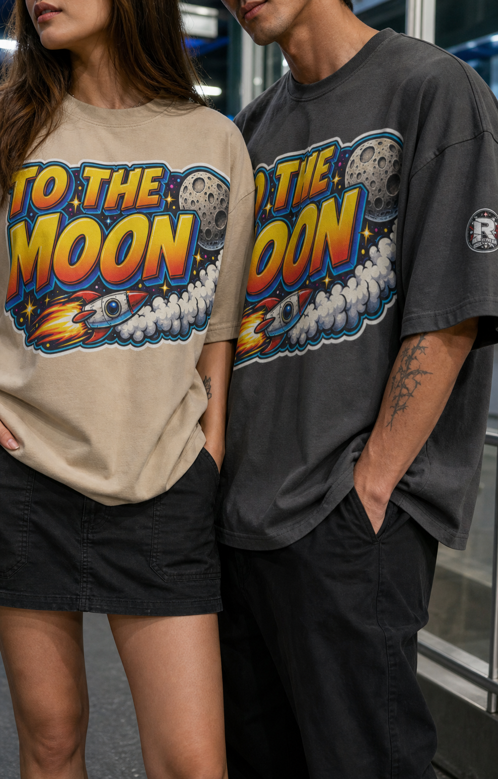 The Heavy Tee — TO THE MOON | 240GSM Boxy | REKTWEAR