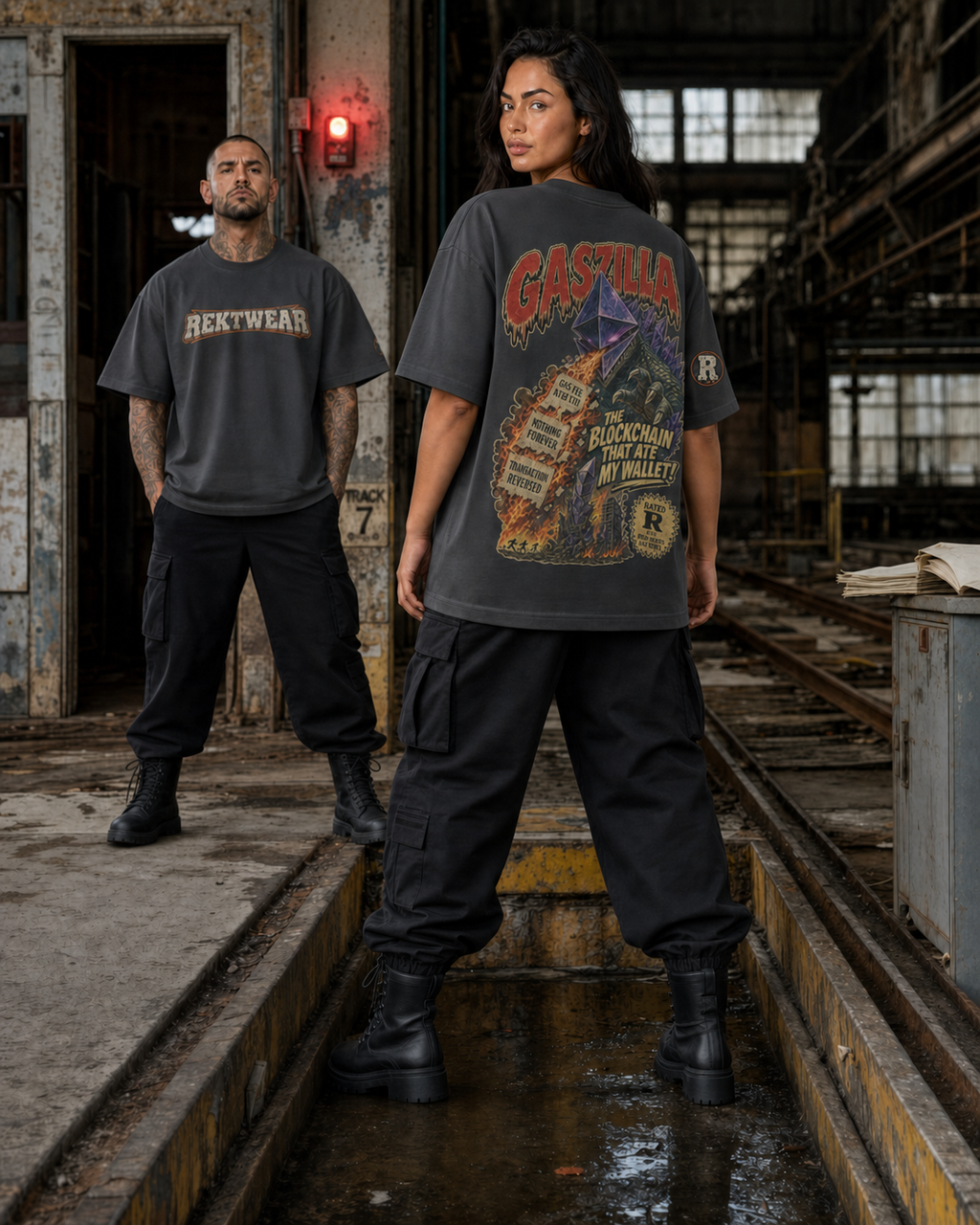 The Ultra Tee — Gaszilla | 425GSM Oversized | REKTWEAR