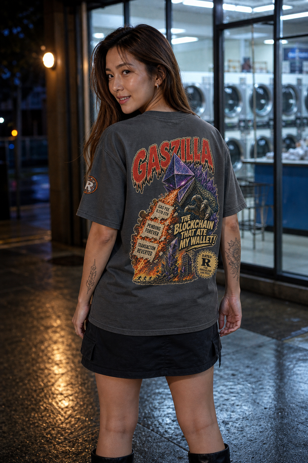 The Heavy Tee — GASZILLA | 240GSM Boxy | REKTWEAR