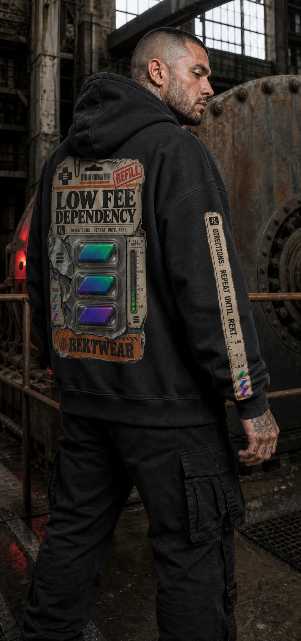 The Ultra Hoodie — Solana Fee Dependency | H3 440GSM Retro Oversized | REKTWEAR