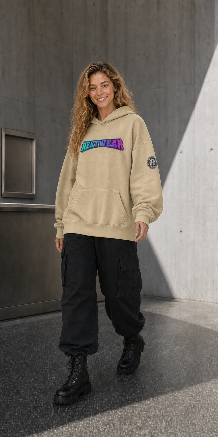 T4 Holder Series Hoodie — Neon Crown SOL | H3 440GSM Retro Oversized | REKTWEAR