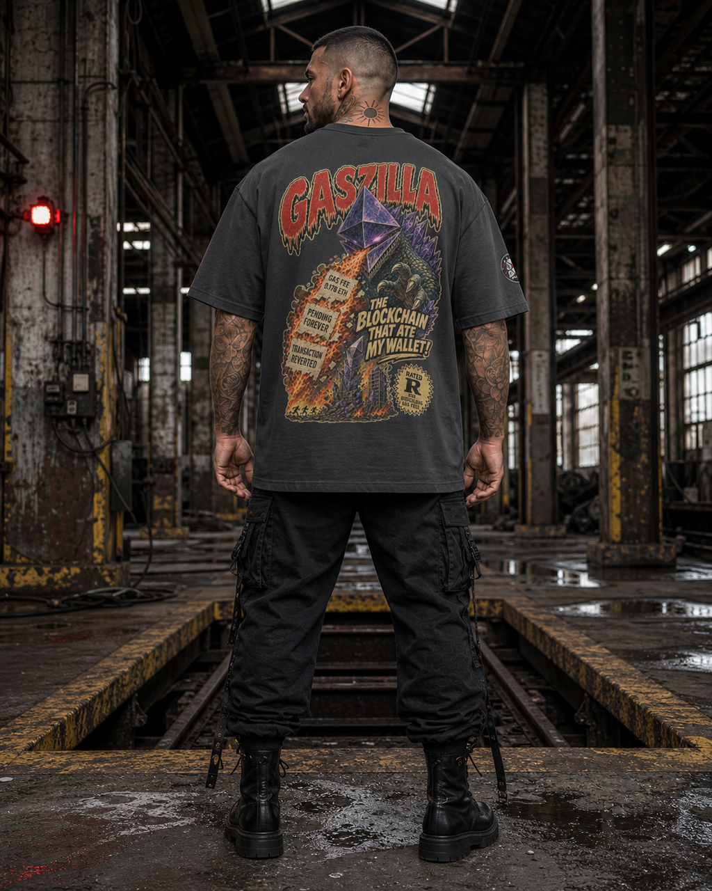 The Ultra Tee — Gaszilla | 425GSM Oversized | REKTWEAR