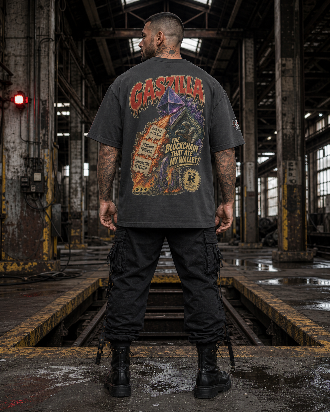 The Ultra Tee — Gaszilla | 425GSM Oversized | REKTWEAR