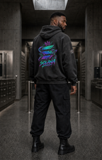 T4 Holder Series Hoodie — Neon Crown SOL | H3 440GSM Retro Oversized | REKTWEAR