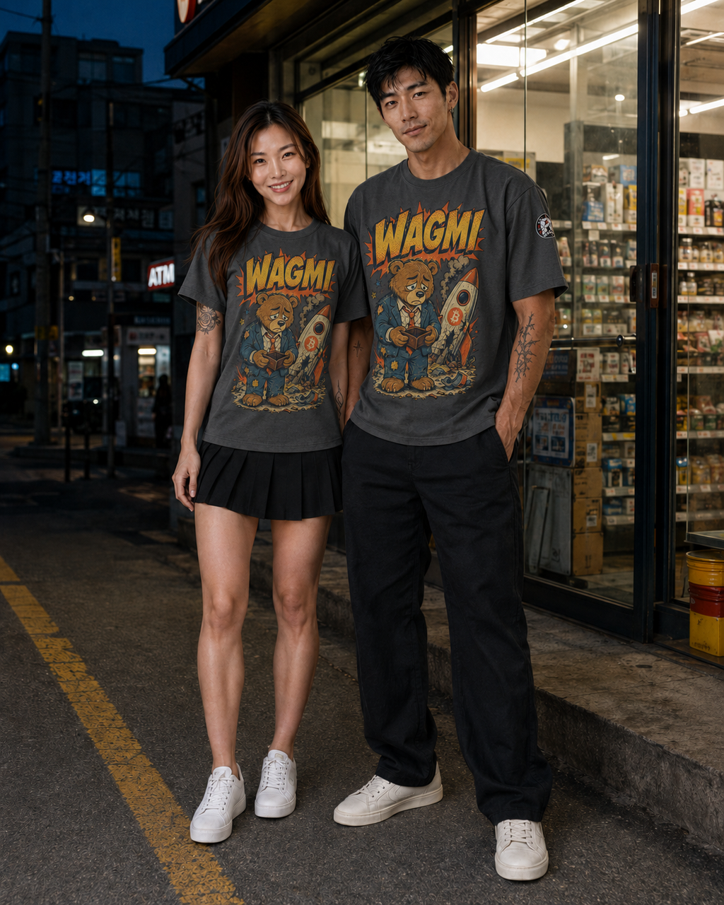 The Heavy Tee — WAGMI Bear | 240GSM Boxy | REKTWEAR