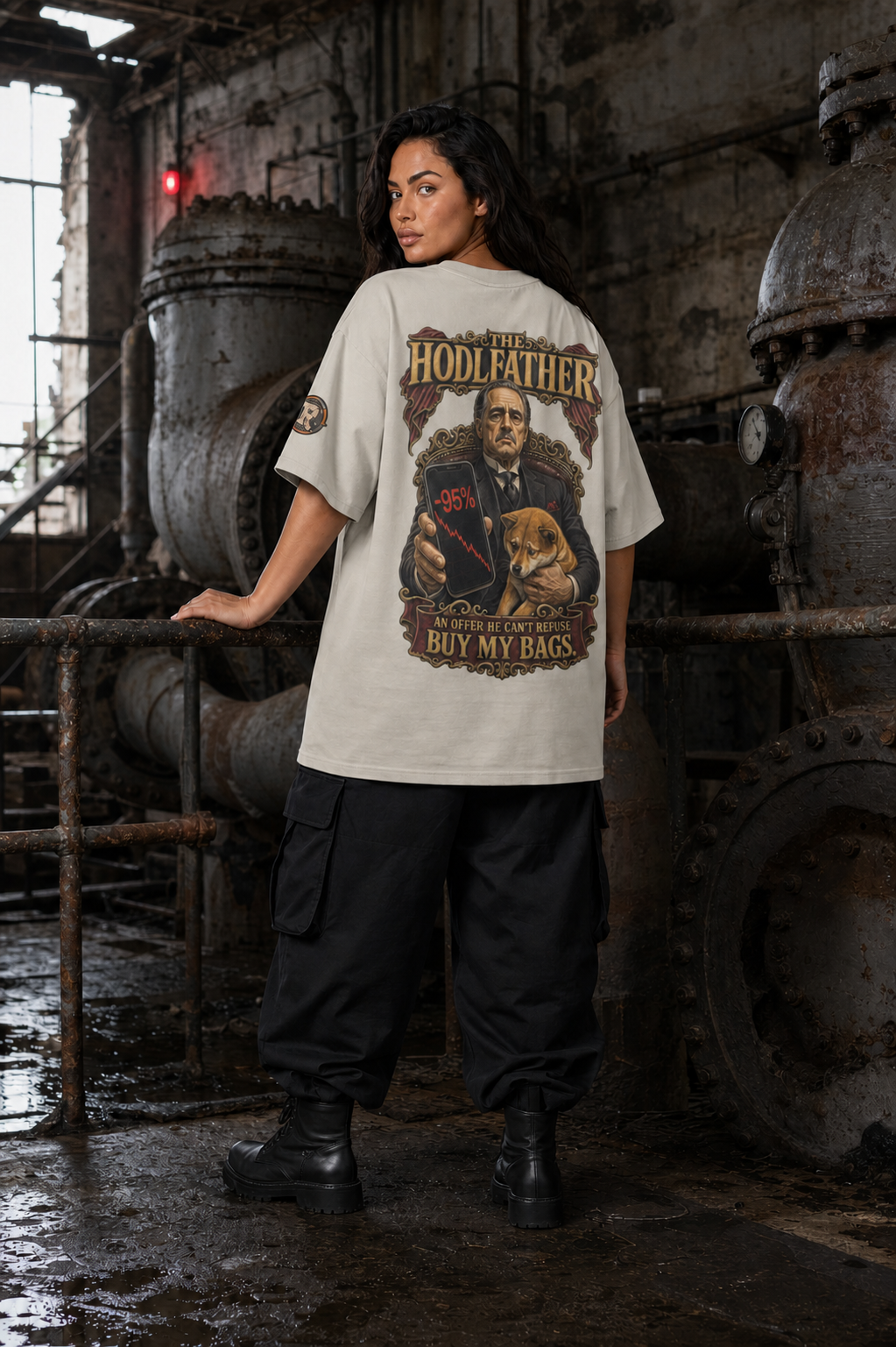 The Ultra Tee — The HODLfather | 425GSM Oversized | REKTWEAR