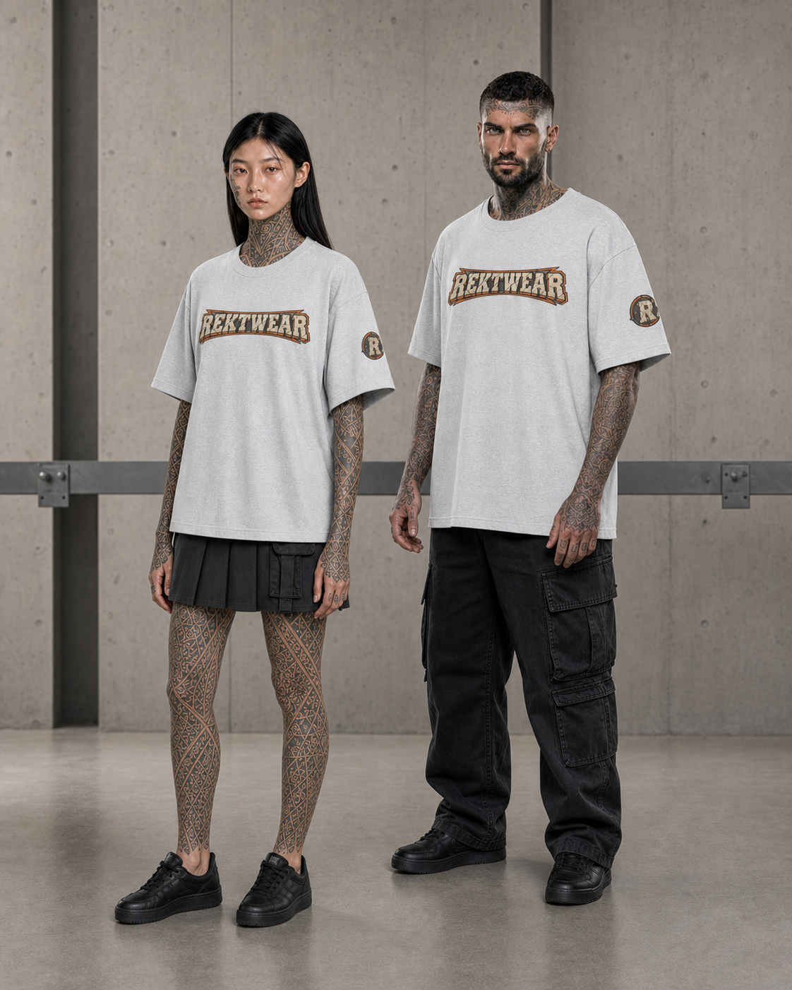 Exact garment measurements for T3 | THE SUPER Tee — Department of PEG Maintenance: Stability Is an Ongoing Process | 305GSM Oversized | REKTWEAR