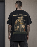 T3 | THE SUPER Tee — Department of PEG Maintenance: Stability Is an Ongoing Process | 305GSM Oversized | REKTWEAR