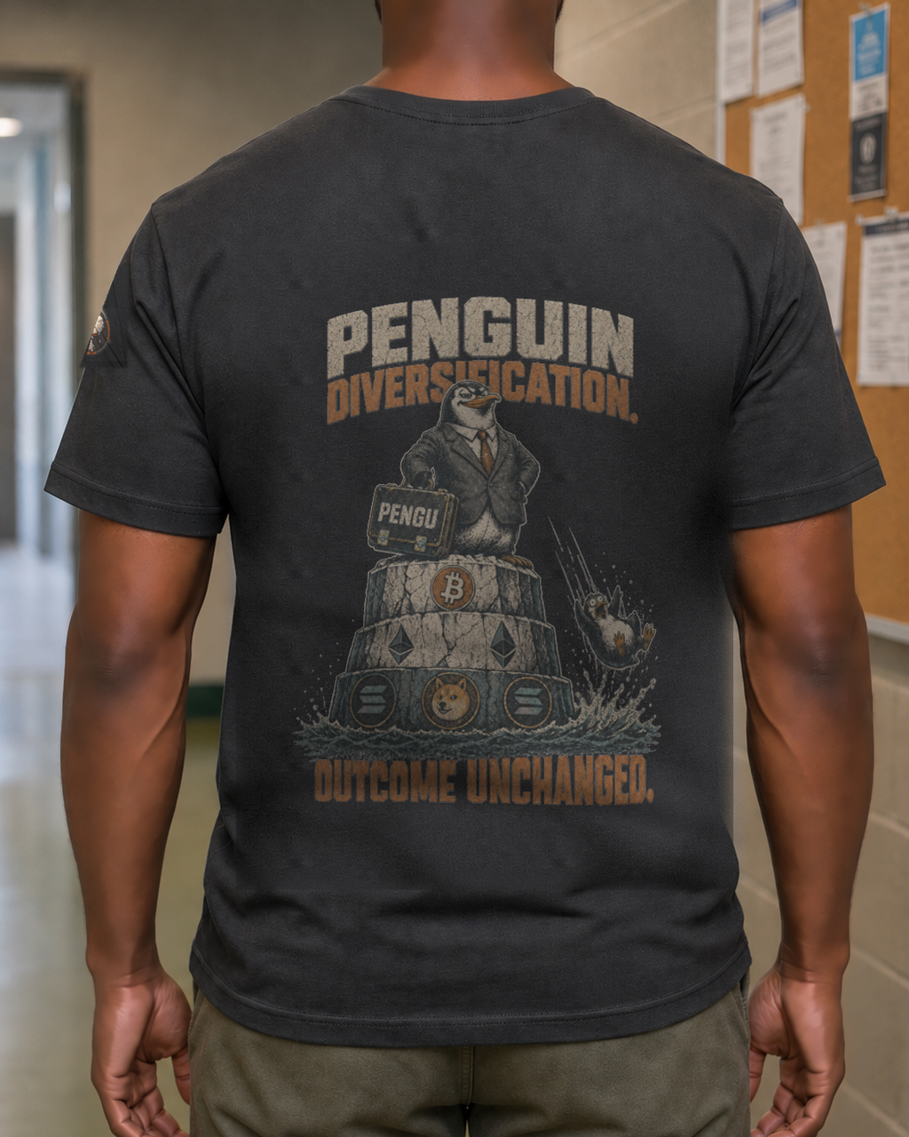 T1 | THE STANDARD Tee — Penguin Diversification | 180GSM Classic Fit | REKTWEAR