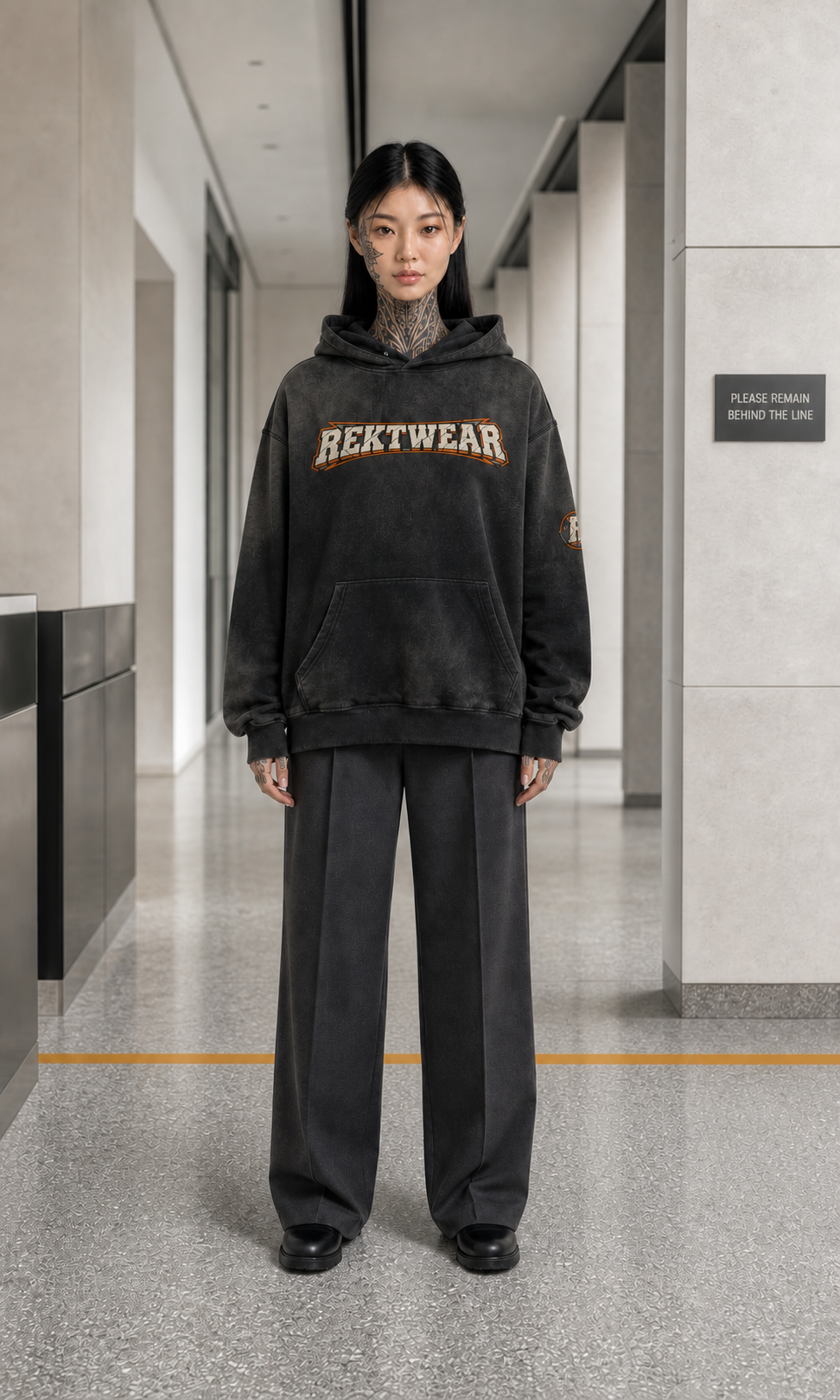 T3 Holder Series Hoodie — BTC Streetz: Crowned Conviction | H2 400GSM Washed Oversized | REKTWEAR