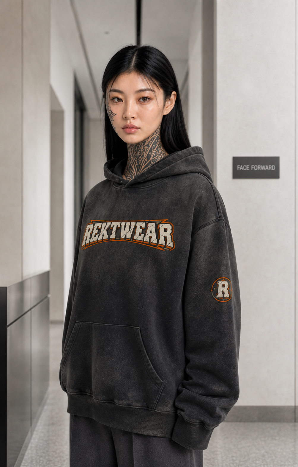 T3 Holder Series Hoodie — BTC Streetz: Crowned Conviction | H2 400GSM Washed Oversized | REKTWEAR