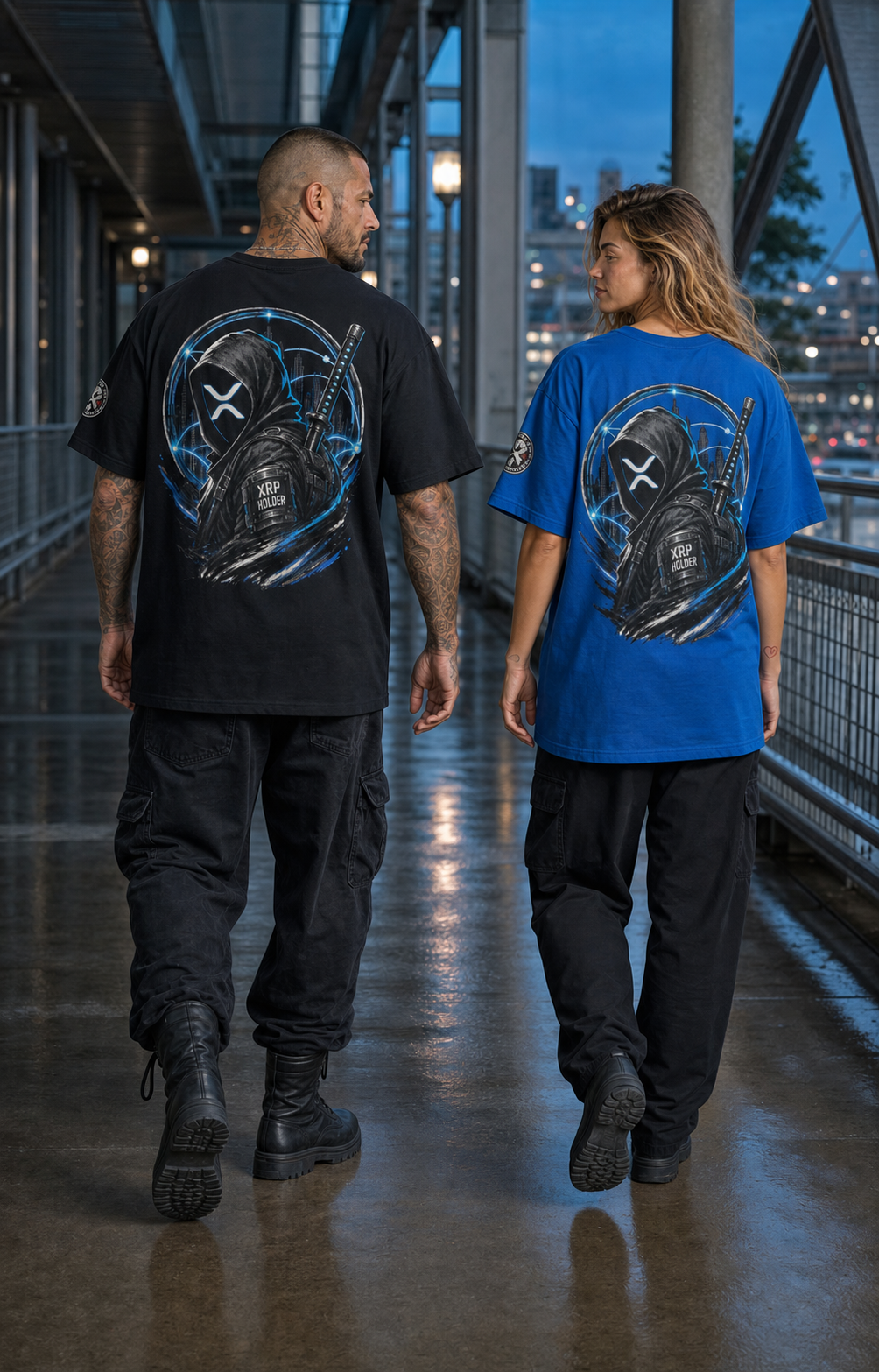 T4 Holder Series Tee — Value in Motion: XRP Ronin | T4 425GSM Oversized | REKTWEAR