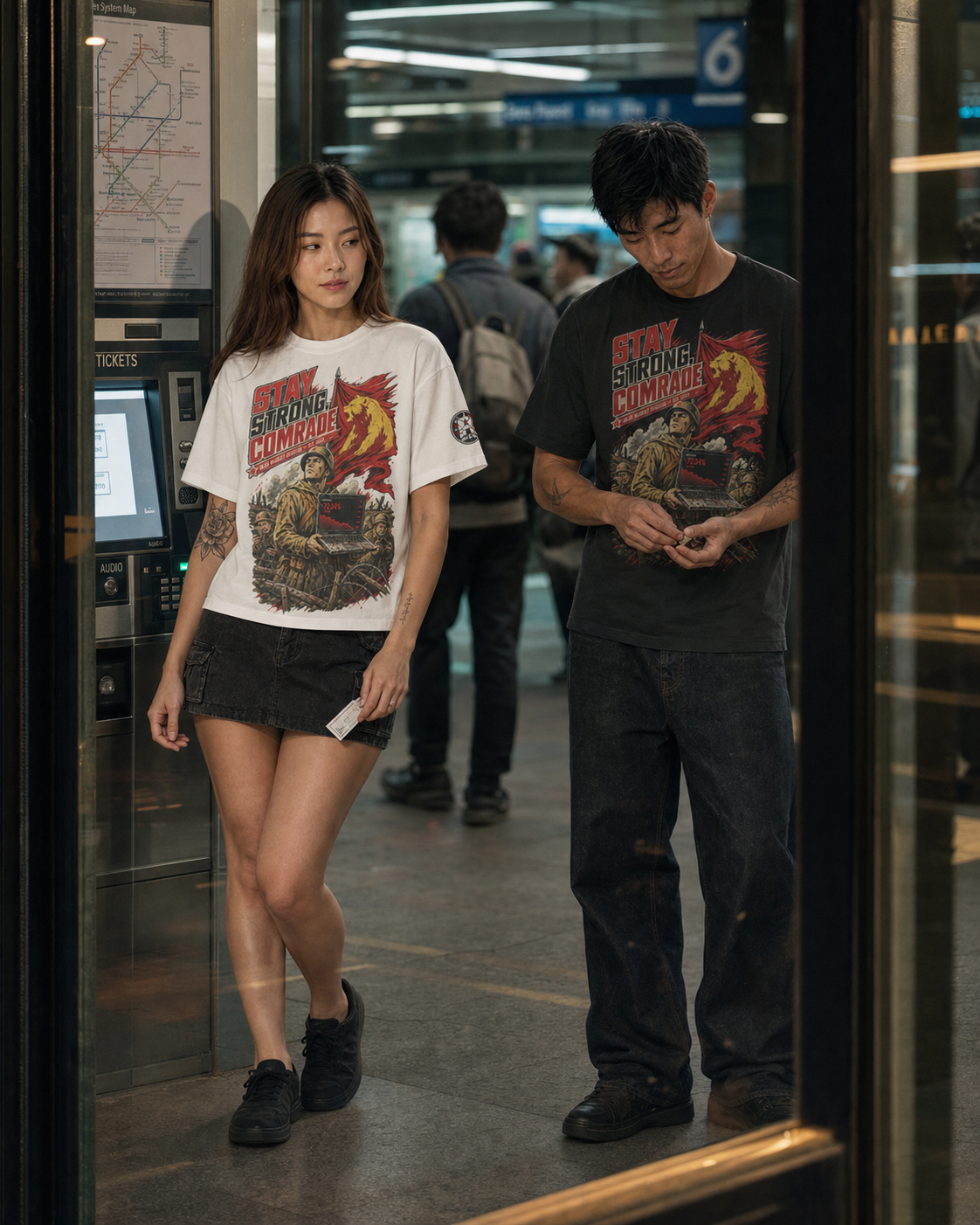 The Heavy Tee — Stay Strong, Comrade | 240GSM Boxy | REKTWEAR