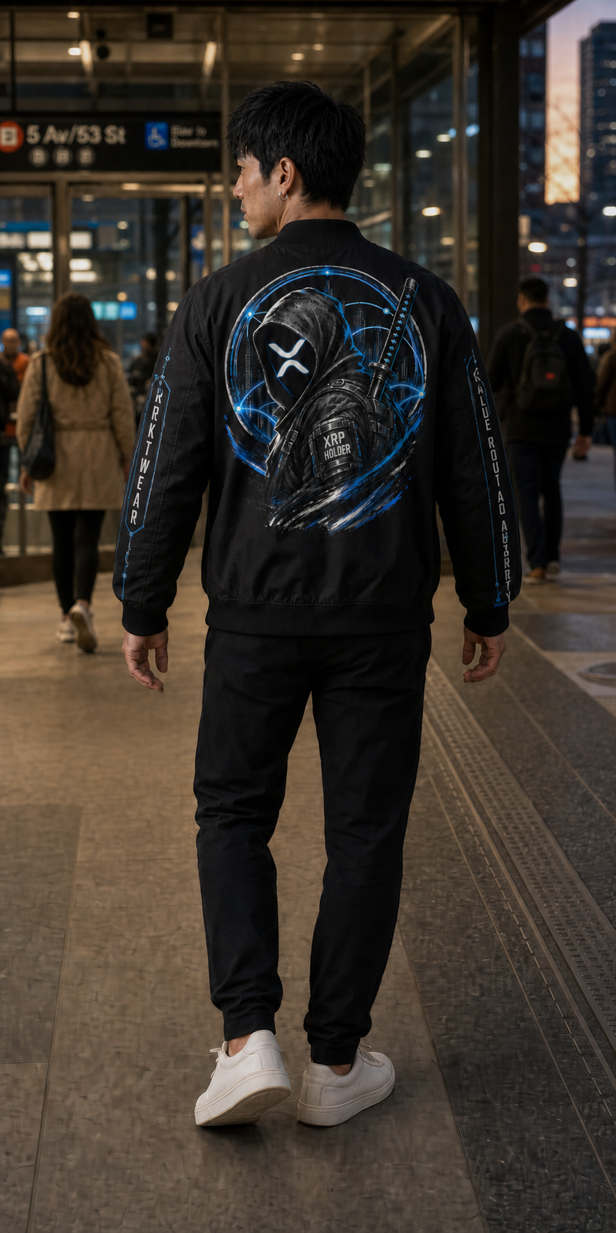 J3 Holder Series Jacket — XRP Ronin: Value in Motion | 400GSM Brushed Fleece | REKTWEAR