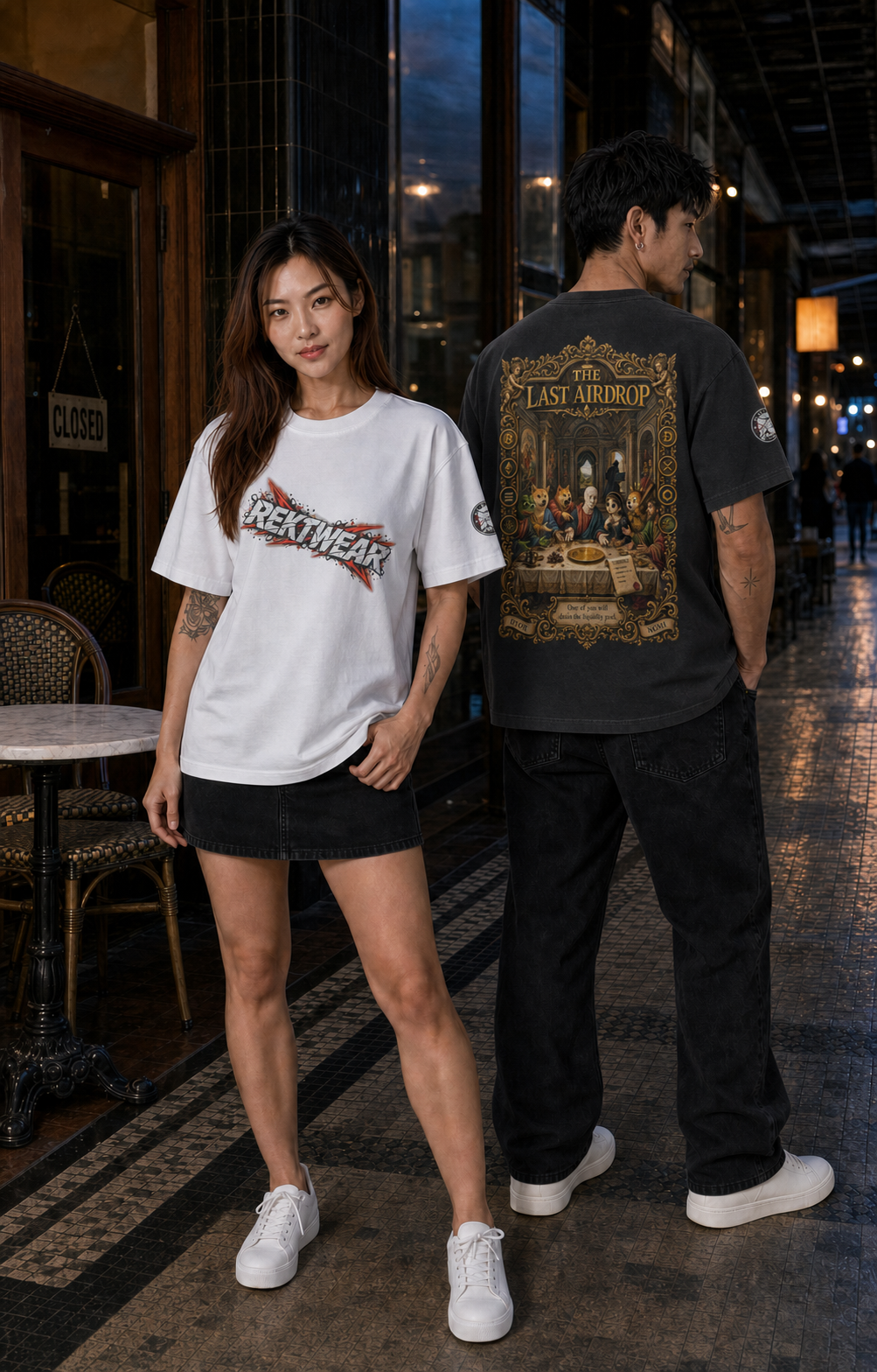 The Heavy Tee — The Last Airdrop | 240GSM Boxy | REKTWEAR