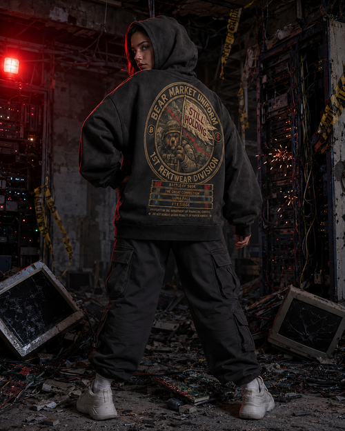 The Ultra Hoodie — Bear Market Uniform | 440GSM Sun Faded Oversized |