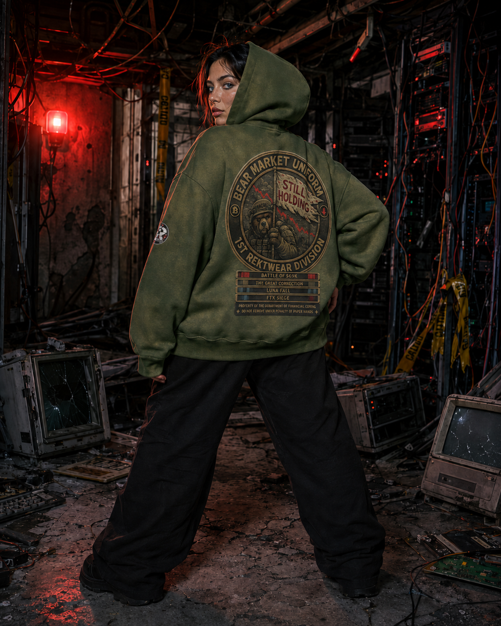 The Ultra Hoodie — Bear Market Uniform | 440GSM Sun Faded Oversized |