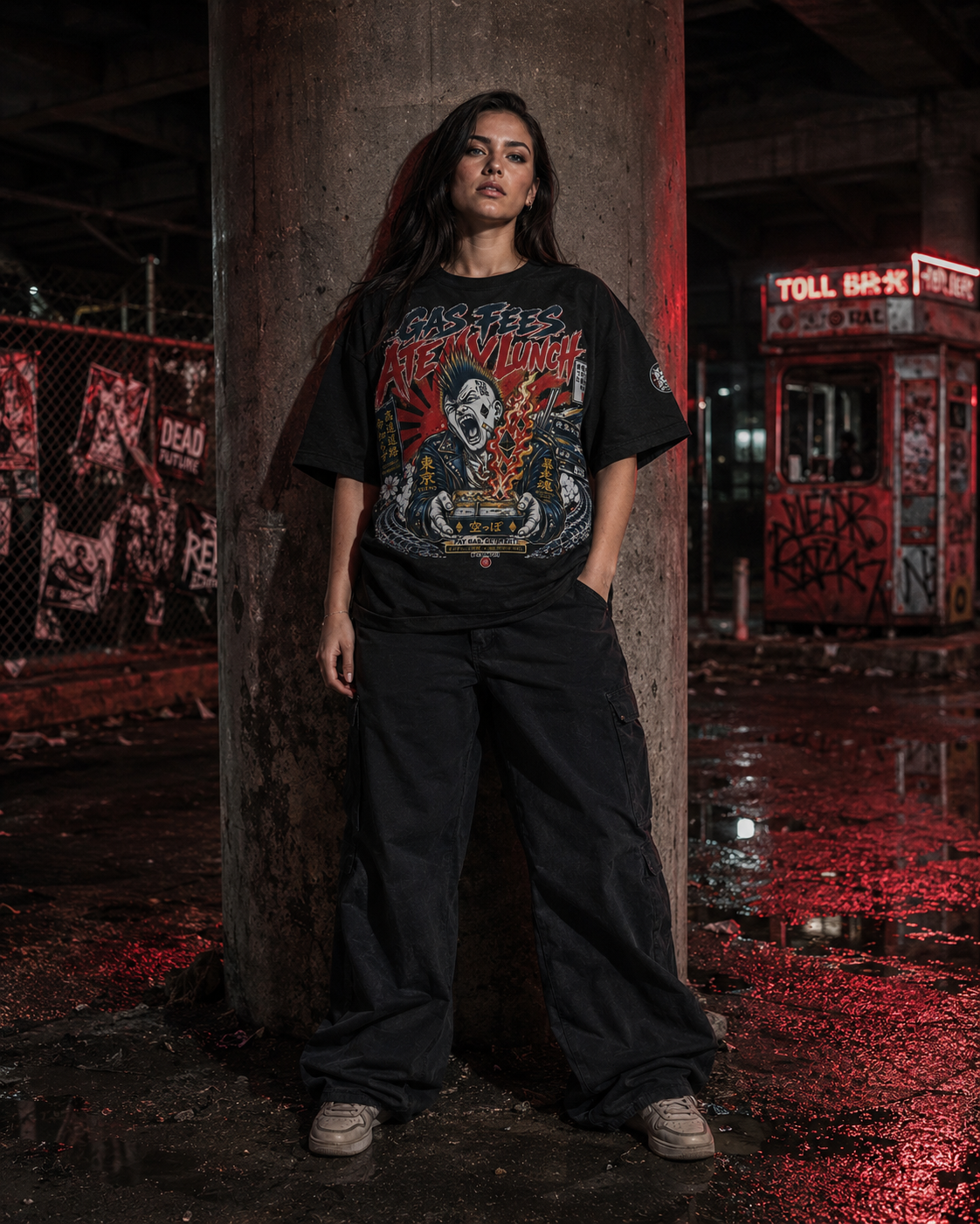 The Ultra Tee — Gas Fees Ate My Lunch | 425GSM Oversized | REKTWEAR
