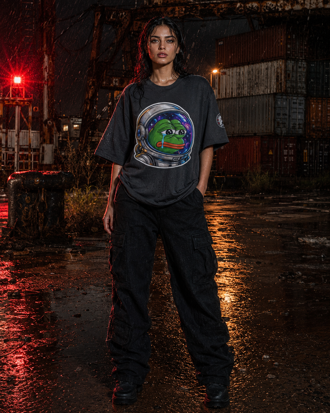 The Ultra Tee — Sad PEPECOIN | 425GSM Oversized | REKTWEAR