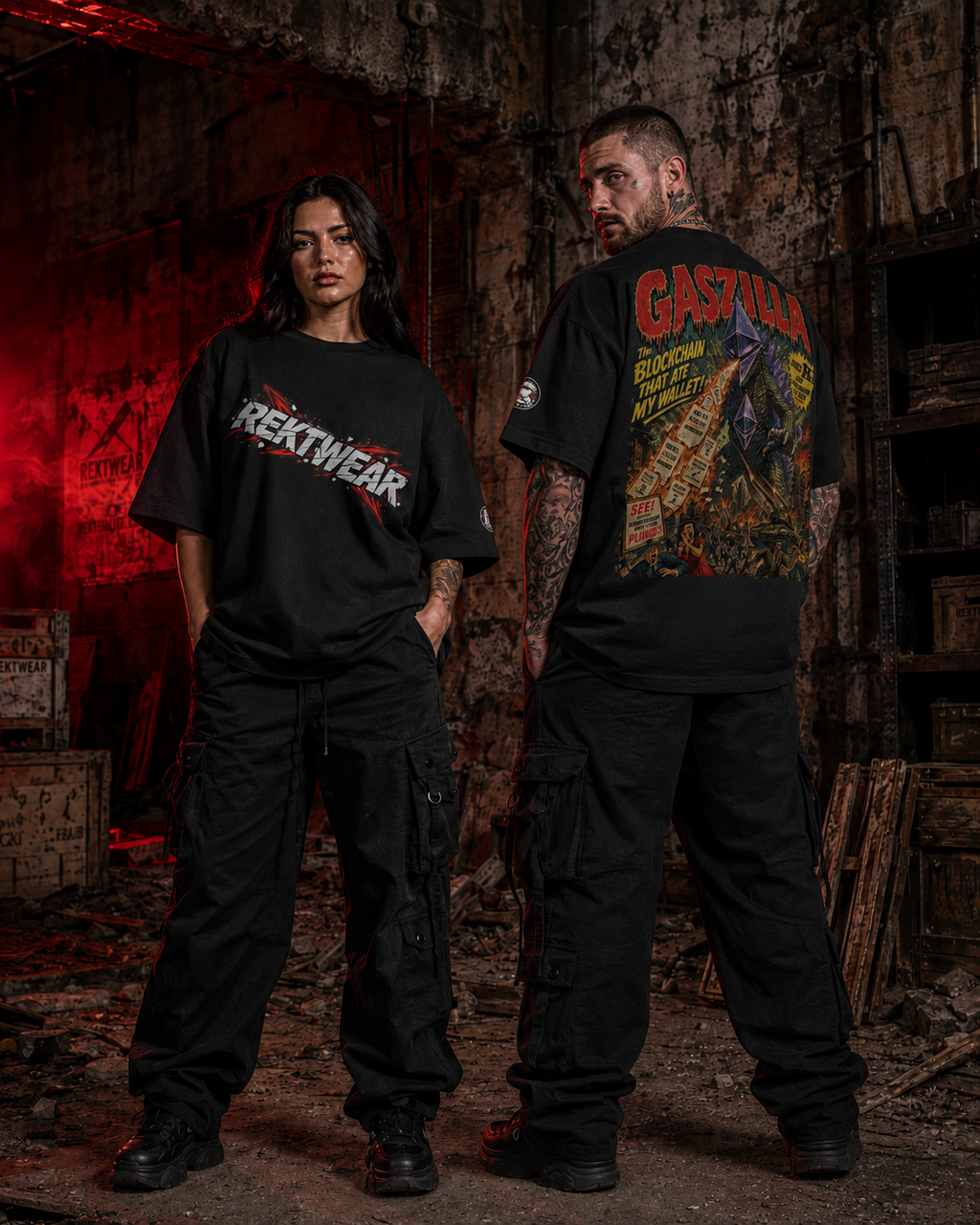 The Ultra Tee — Gaszilla | 425GSM Oversized | REKTWEAR