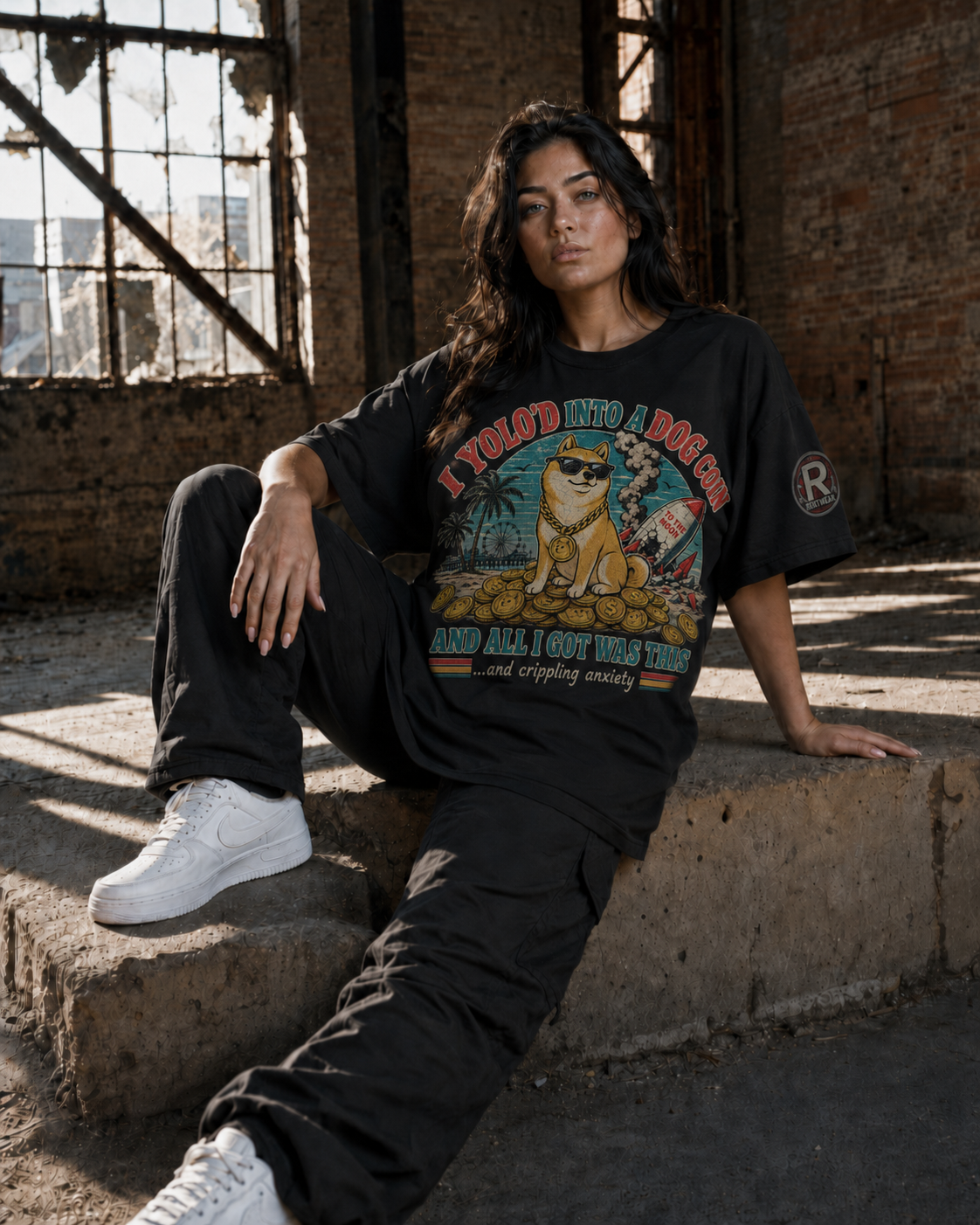 The Ultra Tee — YOLO Dogcoin | 425GSM Oversized | REKTWEAR