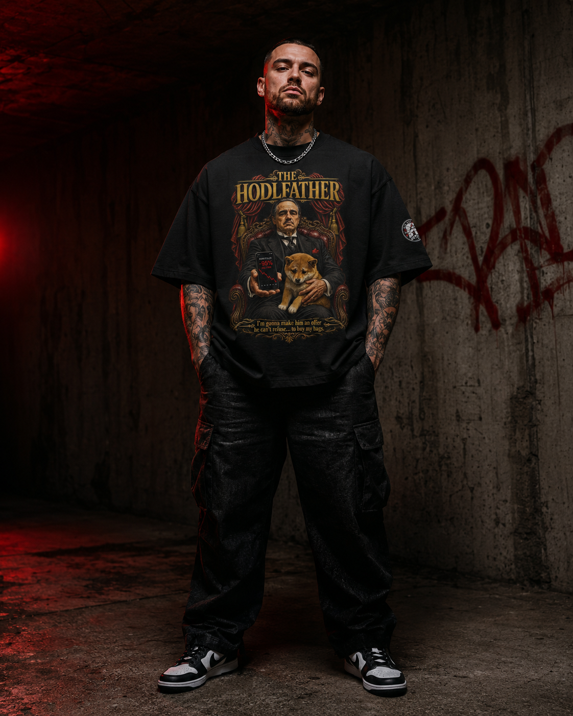 The Ultra Tee — The HODLfather | 425GSM Oversized | REKTWEAR