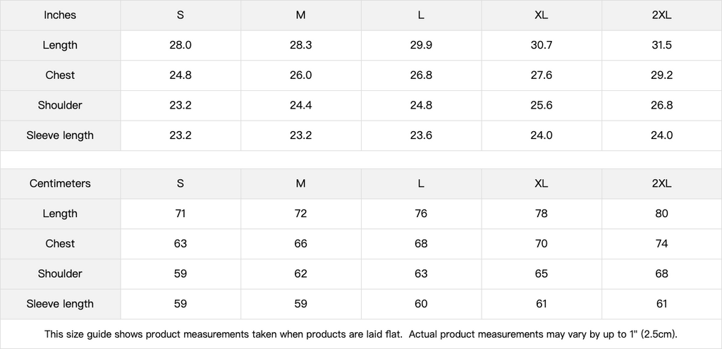 Size chart for T4 Holder Series Hoodie — Neon Crown SOL | H3 440GSM Retro Oversized | REKTWEAR