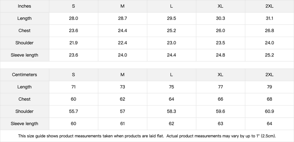 Size chart for T2 Holder Series Hoodie — XRP Army: Conviction in Formation | H1 380GS