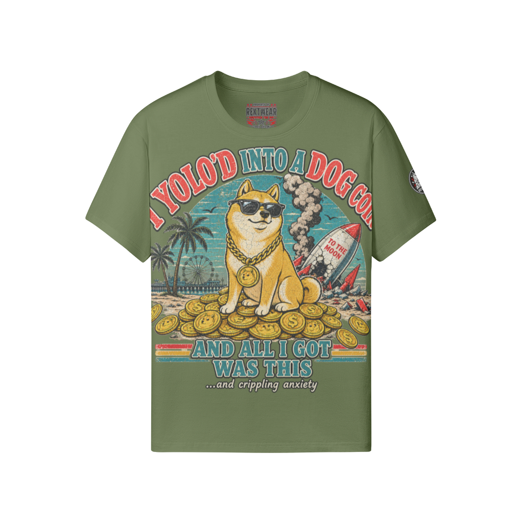 The Standard Tee — YOLO Dogcoin | 180GSM Classic Fit | REKTWEAR — product image 13