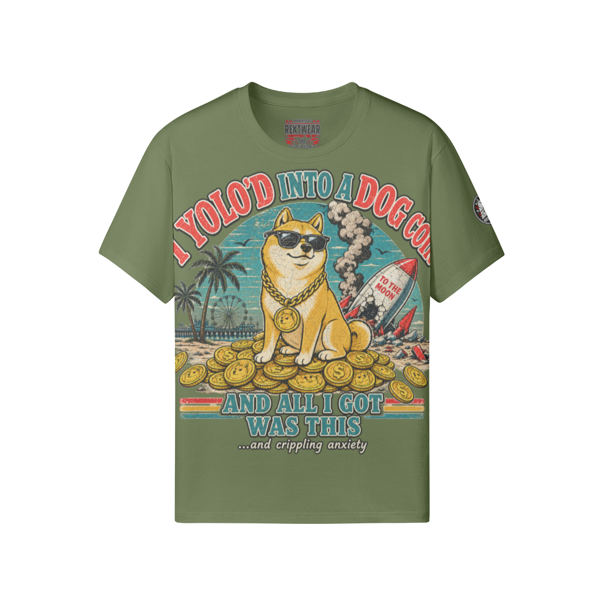 The Standard Tee — YOLO Dogcoin | 180GSM Classic Fit | REKTWEAR