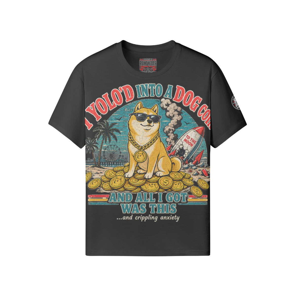 The Standard Tee — YOLO Dogcoin | 180GSM Classic Fit | REKTWEAR