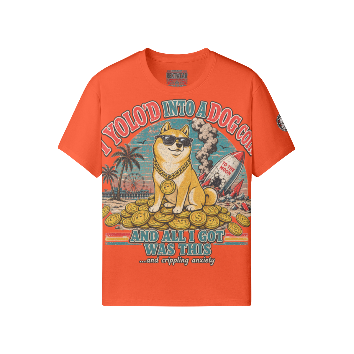 The Standard Tee — YOLO Dogcoin | 180GSM Classic Fit | REKTWEAR