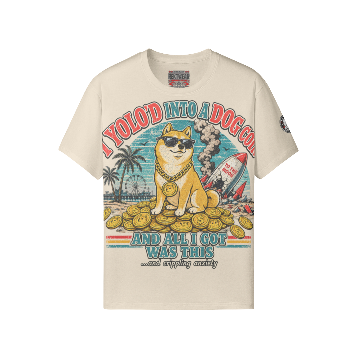 The Standard Tee — YOLO Dogcoin | 180GSM Classic Fit | REKTWEAR