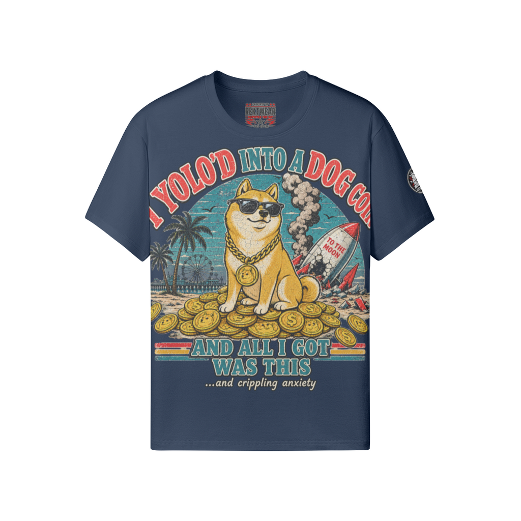 The Standard Tee — YOLO Dogcoin | 180GSM Classic Fit | REKTWEAR — product image 15