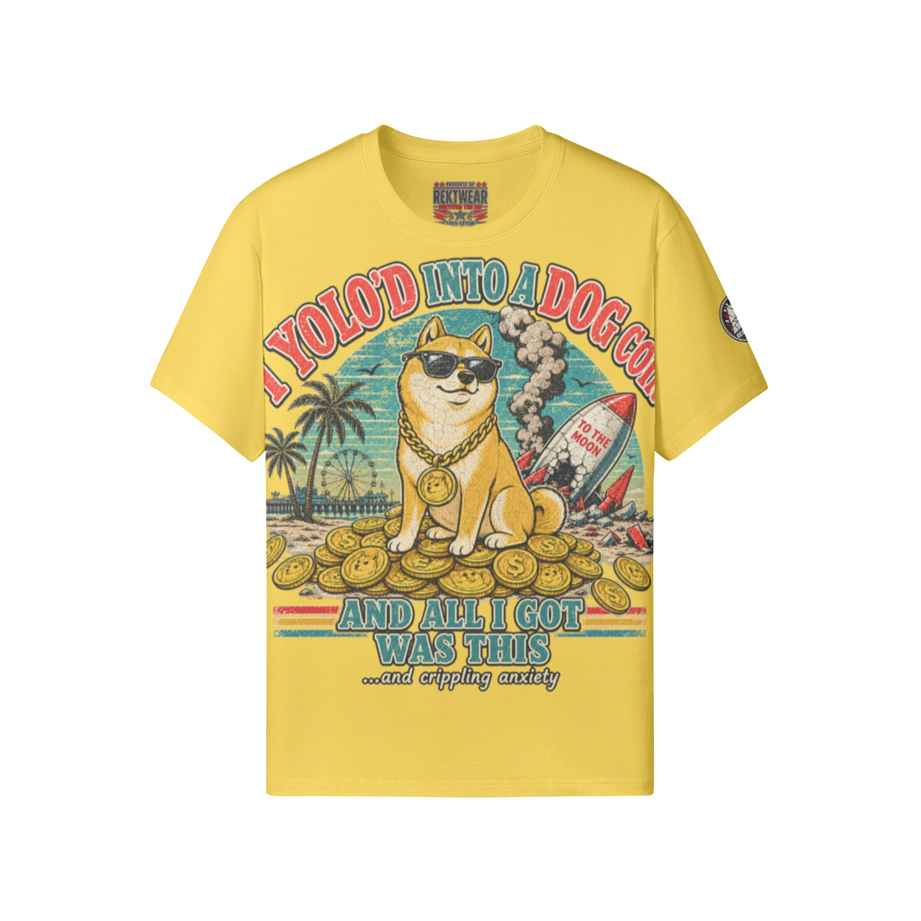 The Standard Tee — YOLO Dogcoin | 180GSM Classic Fit | REKTWEAR — product image 18