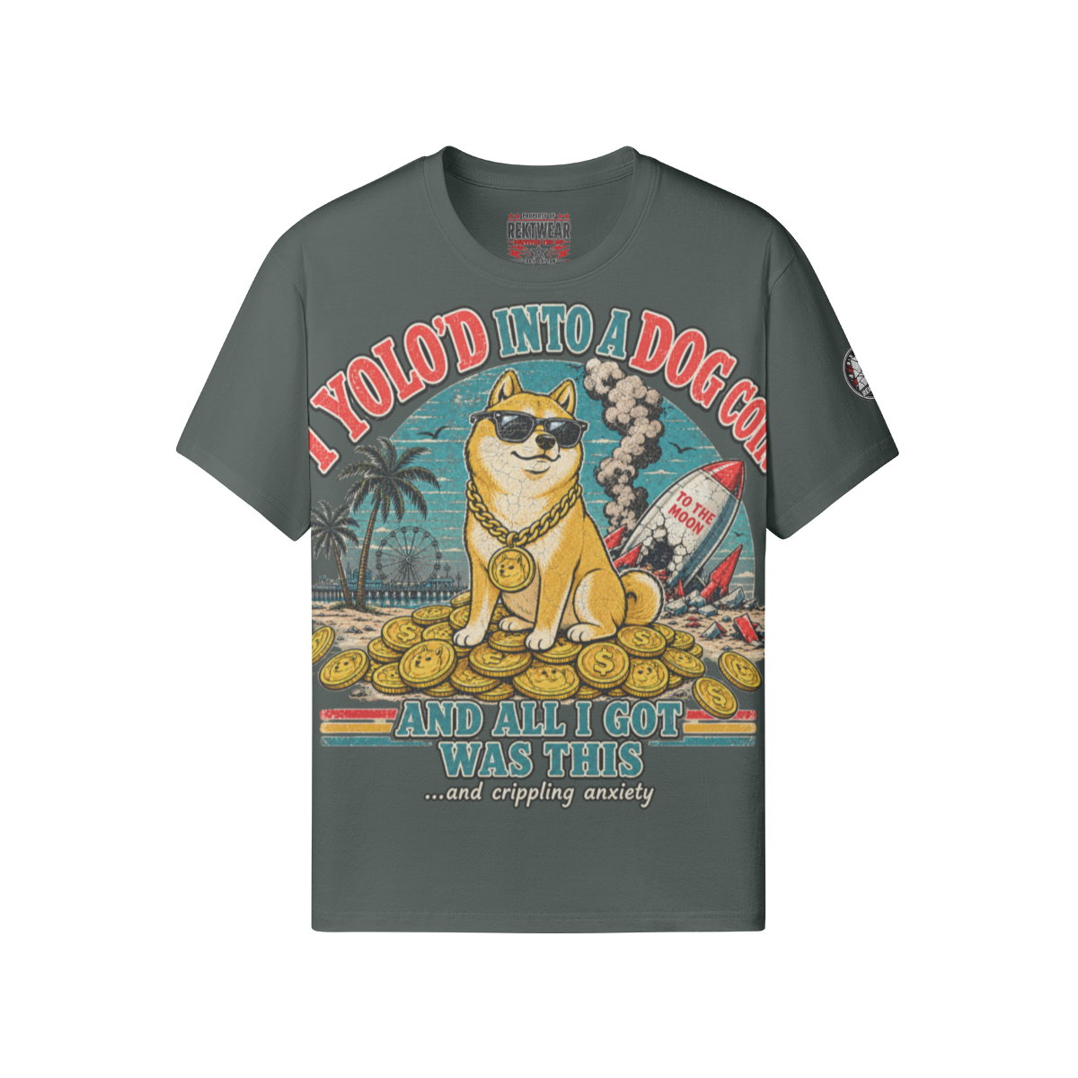 The Standard Tee — YOLO Dogcoin | 180GSM Classic Fit | REKTWEAR