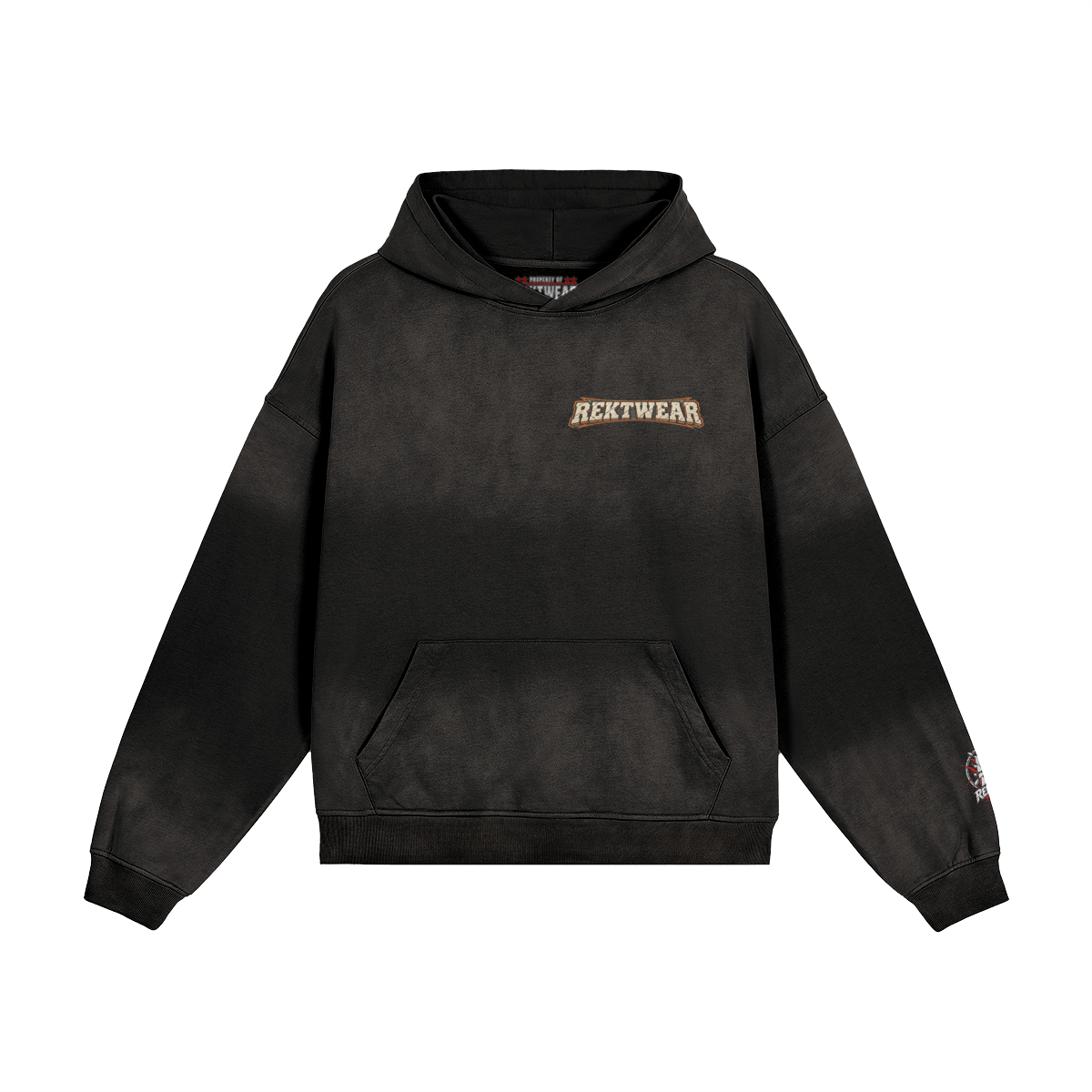 T4 Holder Series Hoodie — Privacy Division: Field Issue ZEC | H3 440GSM Sun-Faded Oversized | REKTWEAR