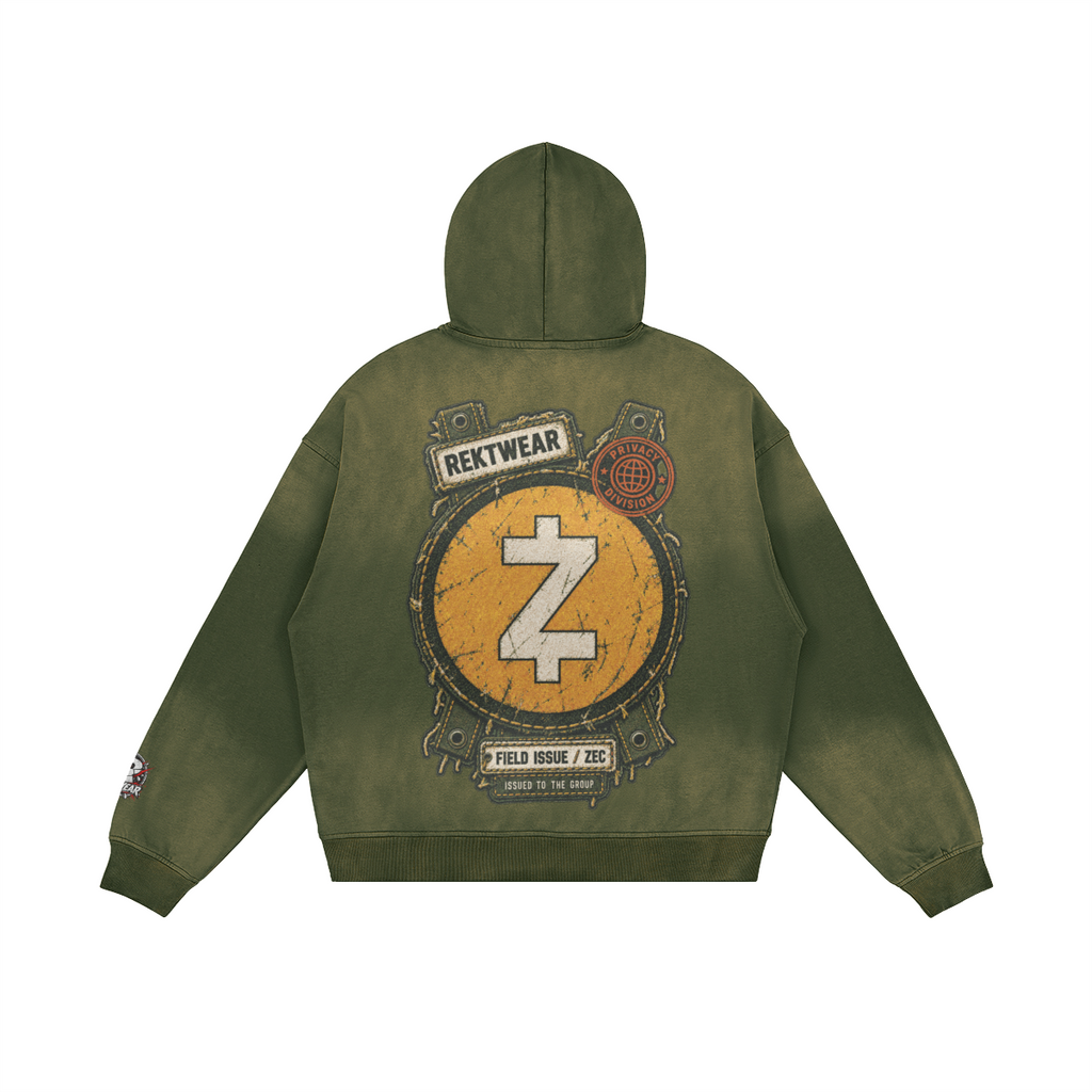 T4 Holder Series Hoodie — Privacy Division: Field Issue ZEC | H3 440GSM Sun-Faded Oversized | REKTWEAR — product image 14