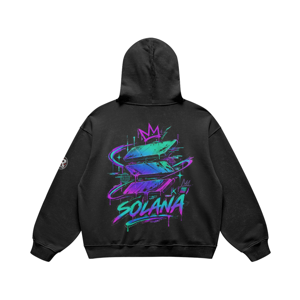 T4 Holder Series Hoodie — Neon Crown SOL | H3 440GSM Retro Oversized | REKTWEAR — product image 7