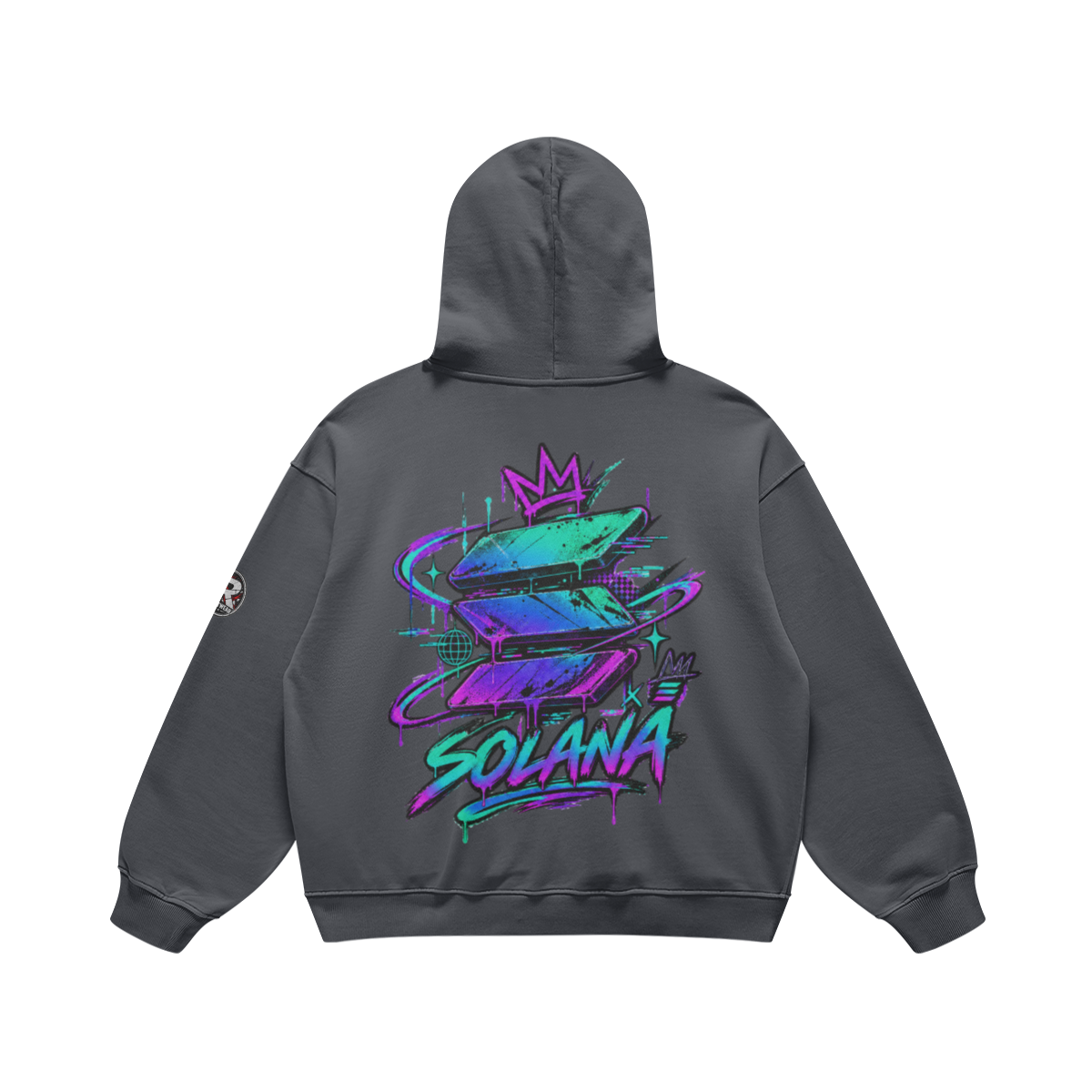 T4 Holder Series Hoodie — Neon Crown SOL | H3 440GSM Retro Oversized | REKTWEAR
