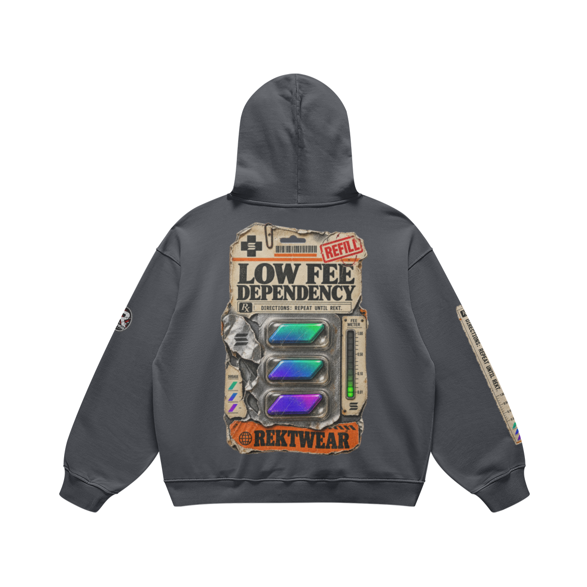 The Ultra Hoodie — Solana Fee Dependency | H3 440GSM Retro Oversized | REKTWEAR
