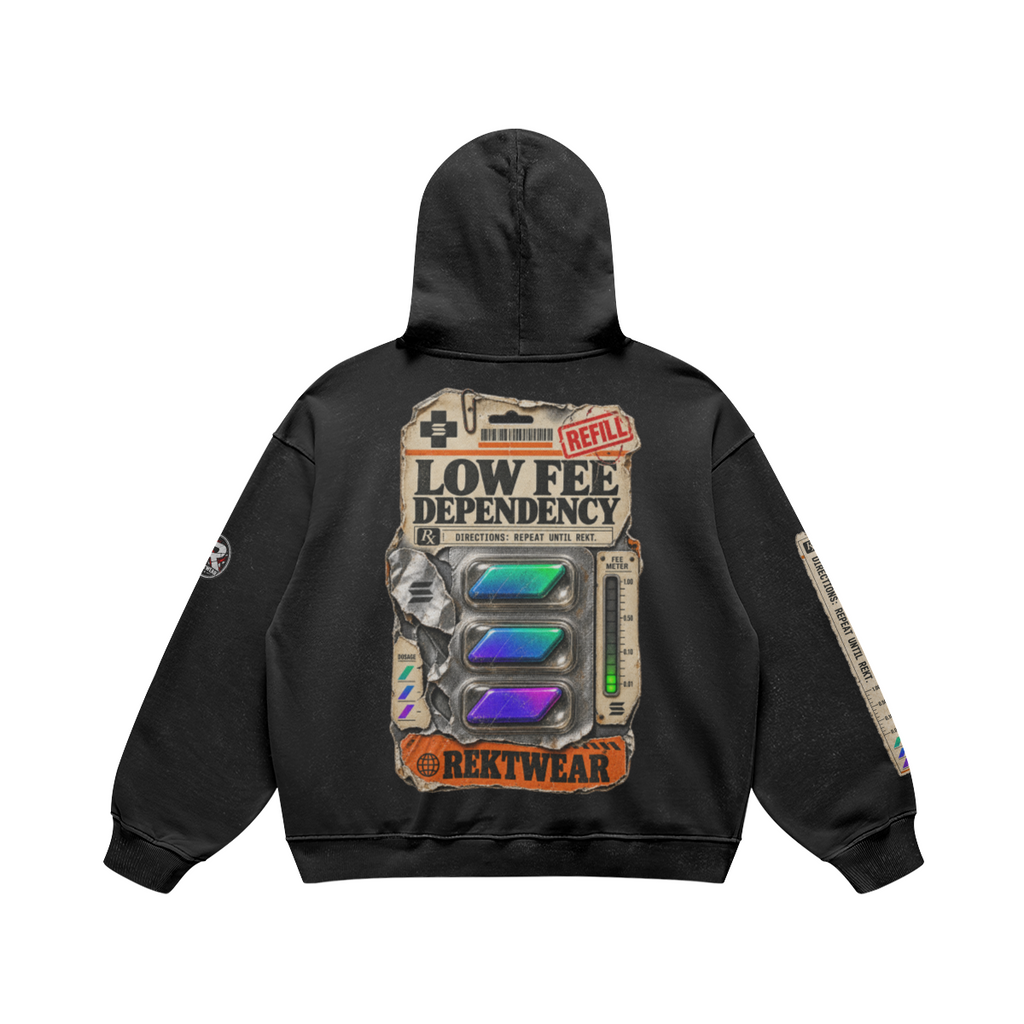 The Ultra Hoodie — Solana Fee Dependency | H3 440GSM Retro Oversized | REKTWEAR — product image 1
